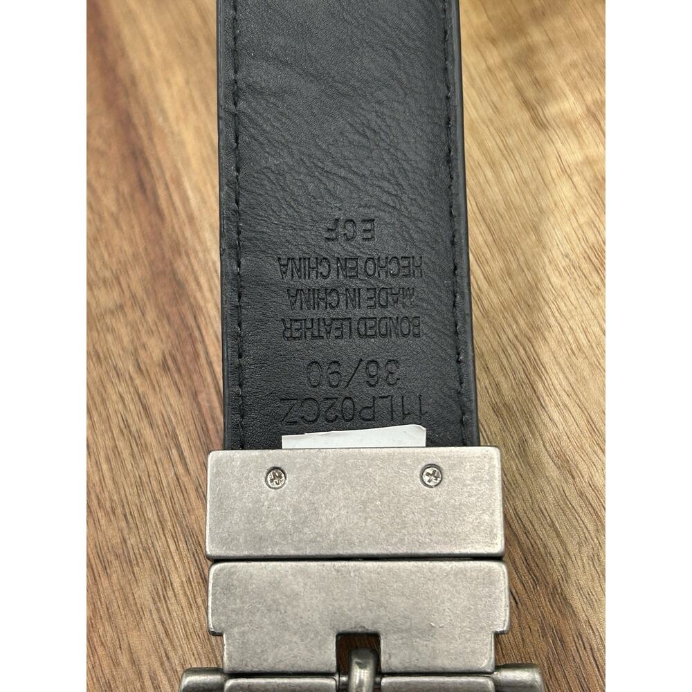 Levi’s Belt Men’s Size 36/90 Brown Bonded Leather Gunmetal Buckle Casual Classic - Picture 2 of 4